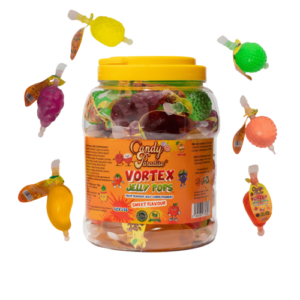 CANDY PARADISE VORTEX JELLY POPS JAR