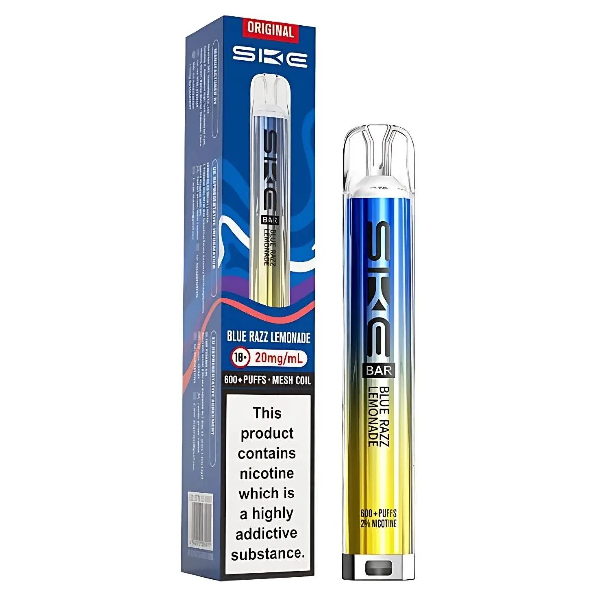 SKE CRYSTAL ORIGINAL 600 POD BLUE RAZZ LEMONADE