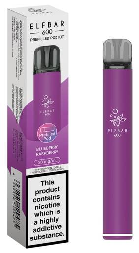 ELFBAR 600 KIT BLUEBERRY RASPBERRY 1X10
