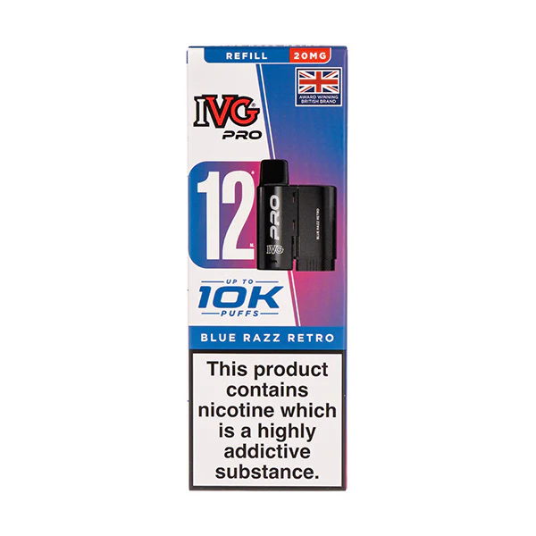 IVG PRO 10K PODS BLUE RAZZ RETRO