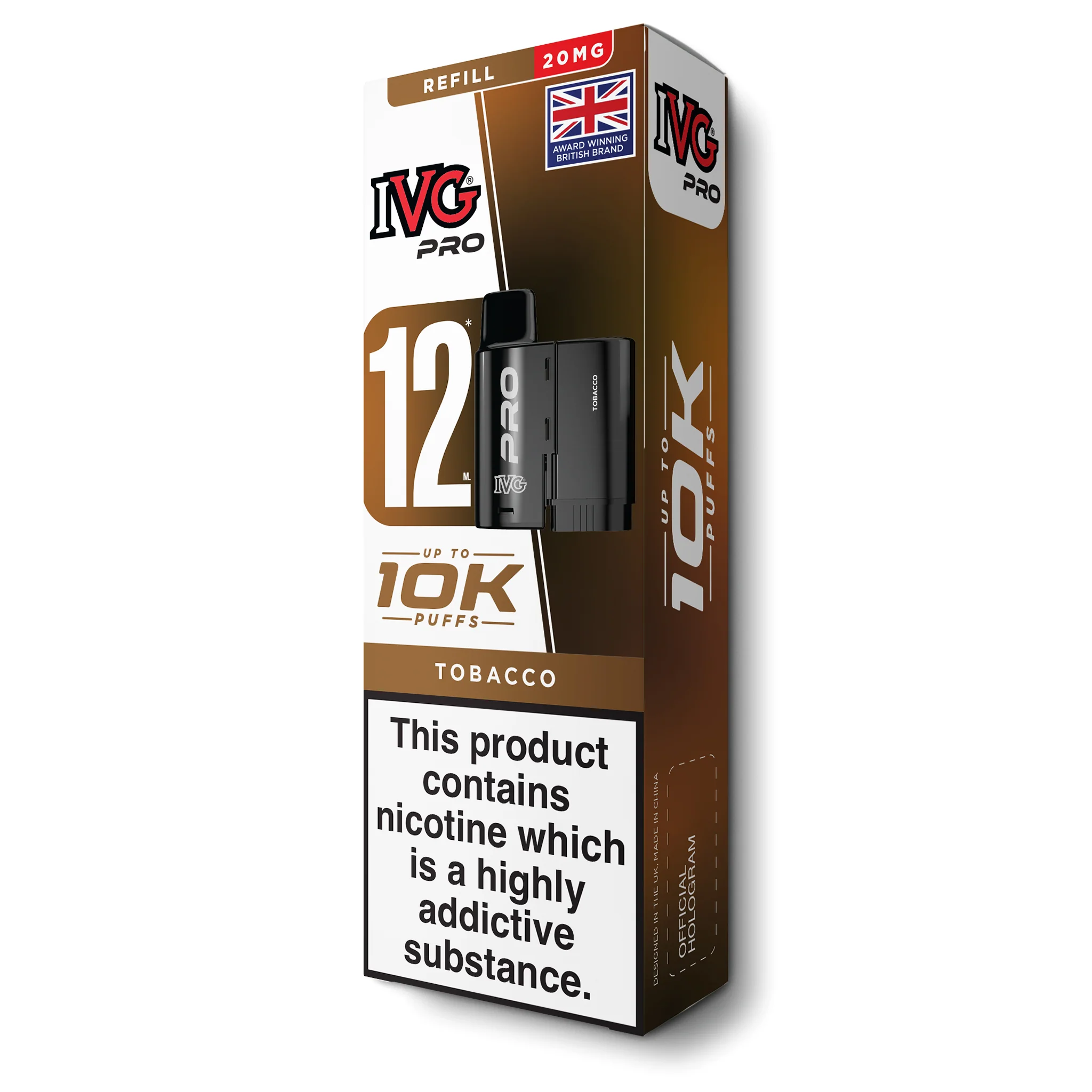 IVG PRO 10K PODS TOBACCO
