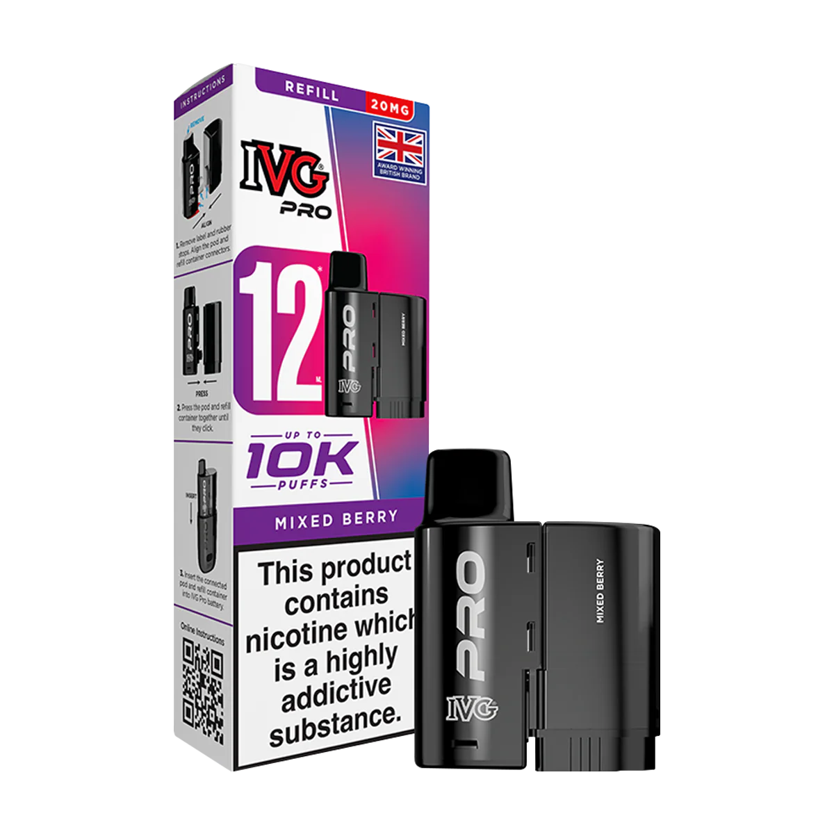 IVG PRO 10K PODS MIXED BERRY