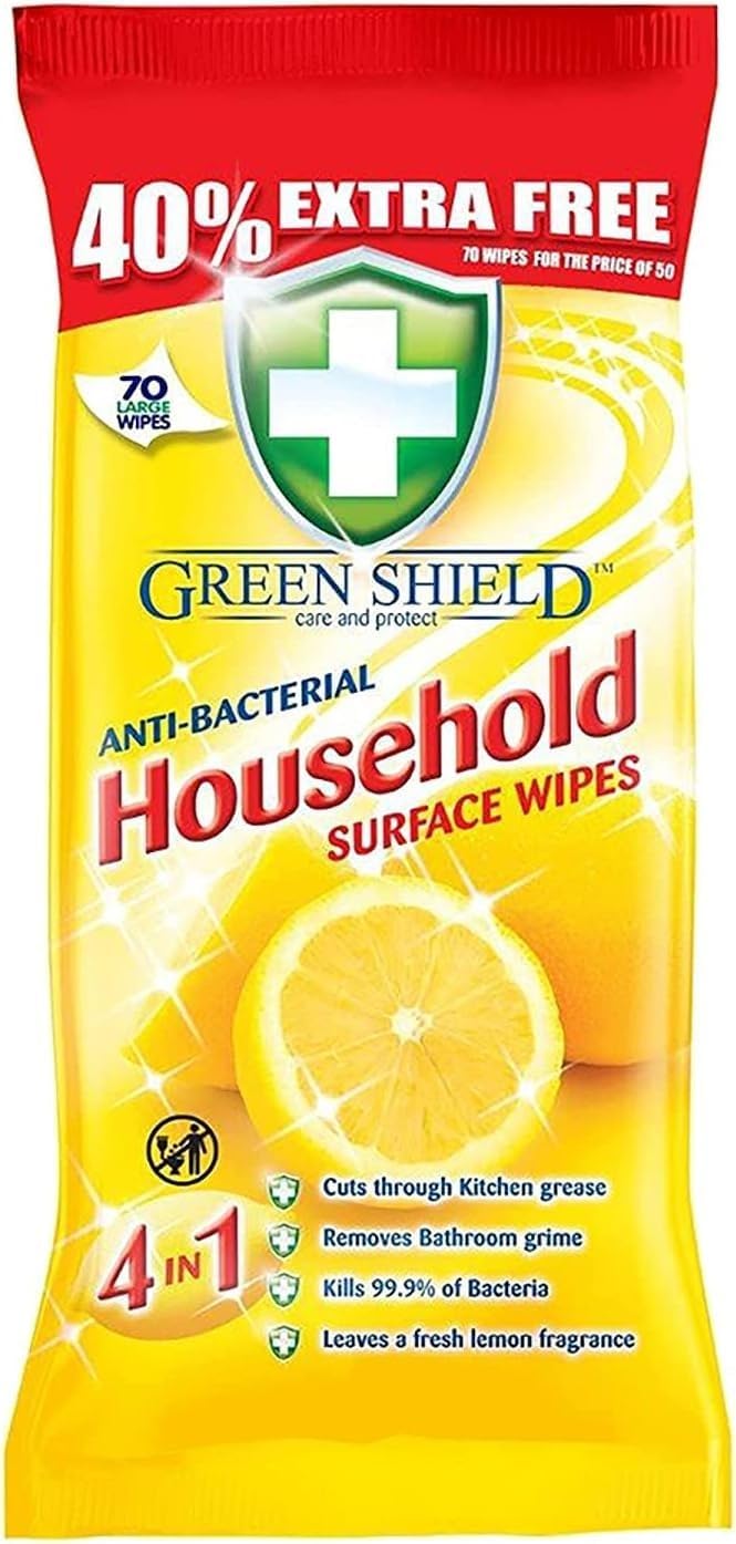 GREENSHIELD WIPE ANTIBAC HOUSEHOLD SURFACE