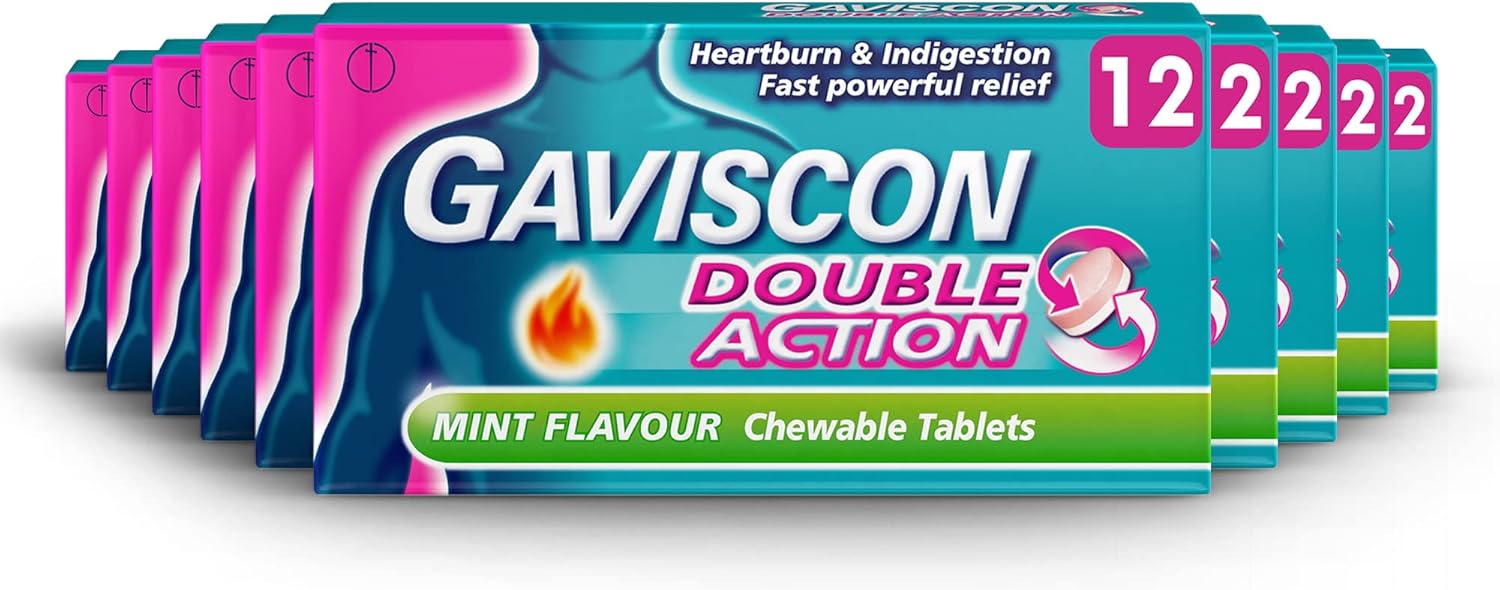 GAVISCON TABLETS PEPPERMINT