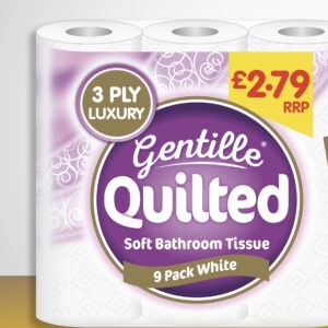 GENTILLE QUILTED 9 PACK - PM£2.79