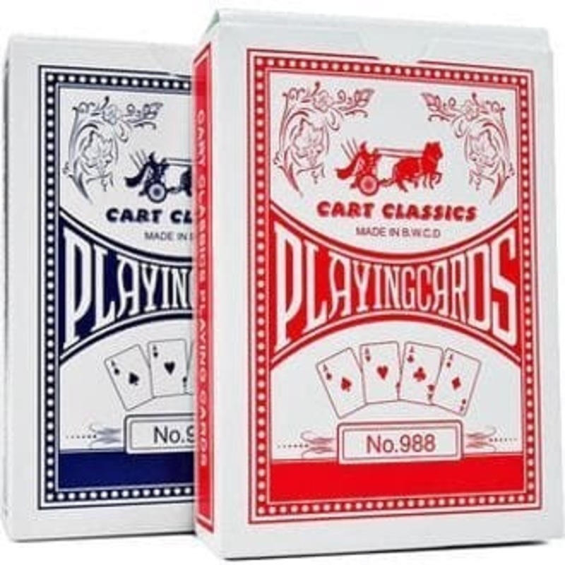 CART CLASSICS RED PLAYING CARD
