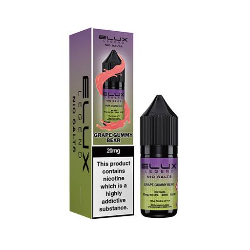 ELUX NIC SALTS 20MG GRAPE GUMMY BEAR