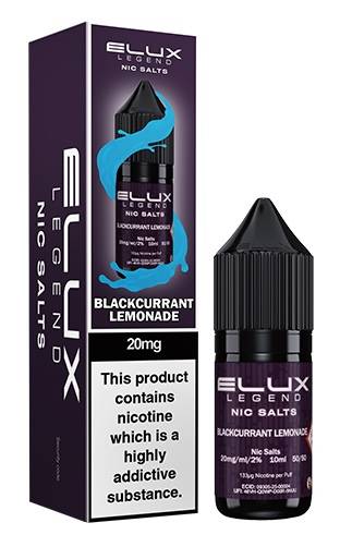 ELUX NIC SALTS 20MG BLACKCURRANT LEMONADE