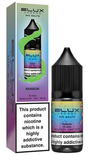 ELUX NIC SALTS 10MG RAINBOW