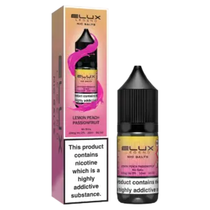 ELUX NIC SALTS 10MG LEMON PEACH PASSIONFRUIT
