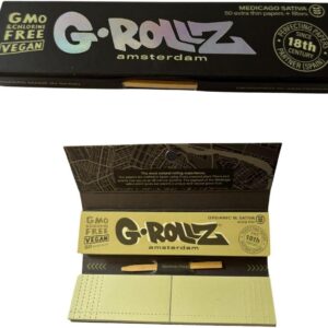 G-ROLLZ BLACK MEDICAGO SATIVA BOOKLETS/TIPS/POKER