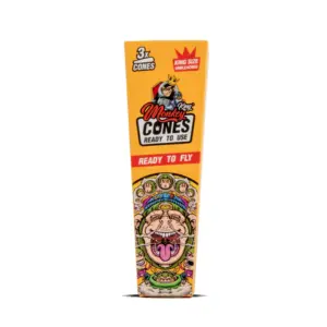 MONKEY KING CONES UNBLEACHED 3PK
