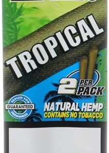 JUICY JAYS HEMP WRAPS TROPICAL 2PK