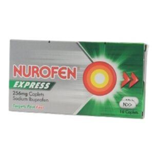 NUROFEN EXP CAPLETS 256MG