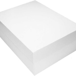 16' WHITE STAPLELESS CAKE BOX WITH SEP LID