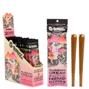 G-ROLLZ 2X RUSSIAN CREAM PRE-ROLLED HEMP CONES
