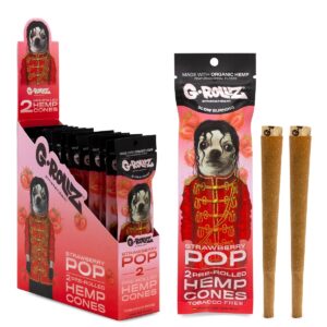 G-ROLLZ 2X STRAWBERRY POP PRE-ROLLED HEMP CONES