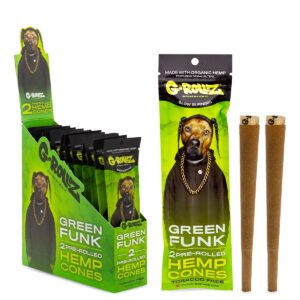 G-ROLLZ 2X GREEN FUNK PRE ROLLED HEMP CONES