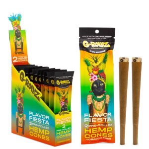 G-ROLLZ 2X FLAVOR FIESTA PRE ROLLED HEMP CONES