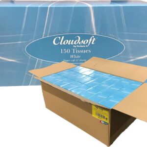 CLOUDSOFT FACIAL TISSUES WHITE 2PLY
