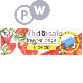 TIDYZ FOOD BAG DOUBLE ZIPPER 15'S