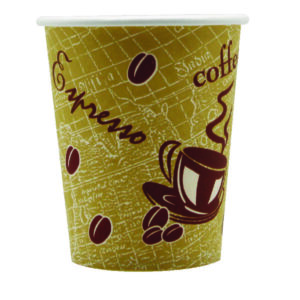 Single Wall Printed Coffee Cup 8Oz Pk50 1X20X50