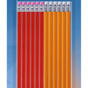 Pencil With Erasers St1079 1X12PK