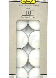CANDLES WHITE T-LIGHT GSD