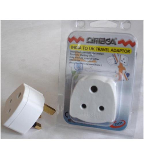 OMEGA INDIA TO UK TRAVEL HA ADAPTOR