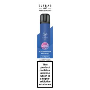ELFBAR 600 POD KIT BLUEBERRY SOUR RASPBERRY