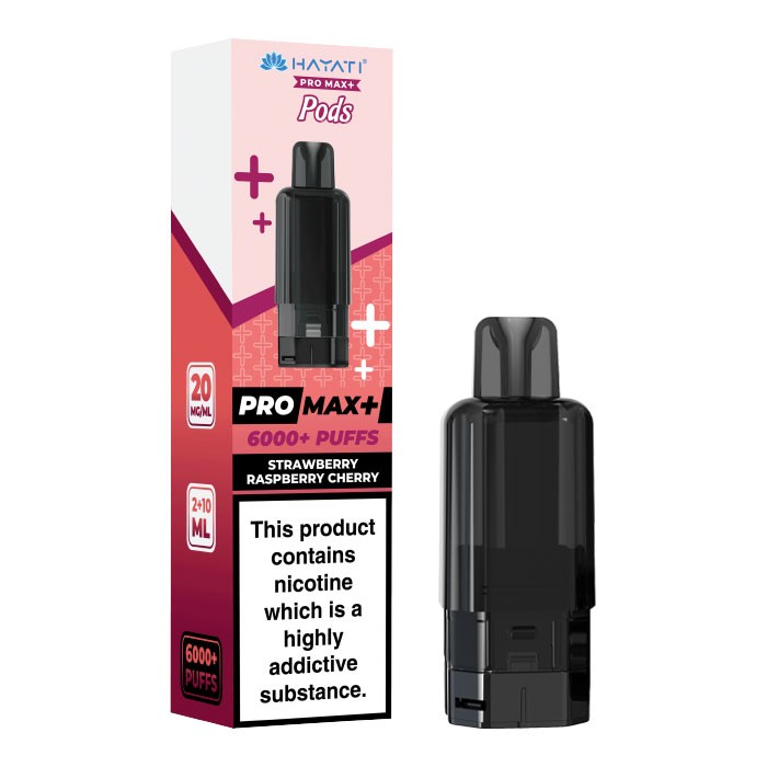 HAYATI PRO MAX 6K PODS STRAWBERRY RASP CHERRY