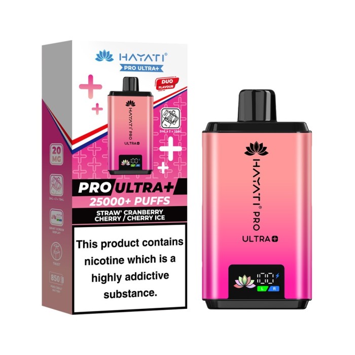 HAYATI PRO ULTRA PLUS 25K POD STRAWBERRY CRANBERRY CHERRY / CHERRY ICE