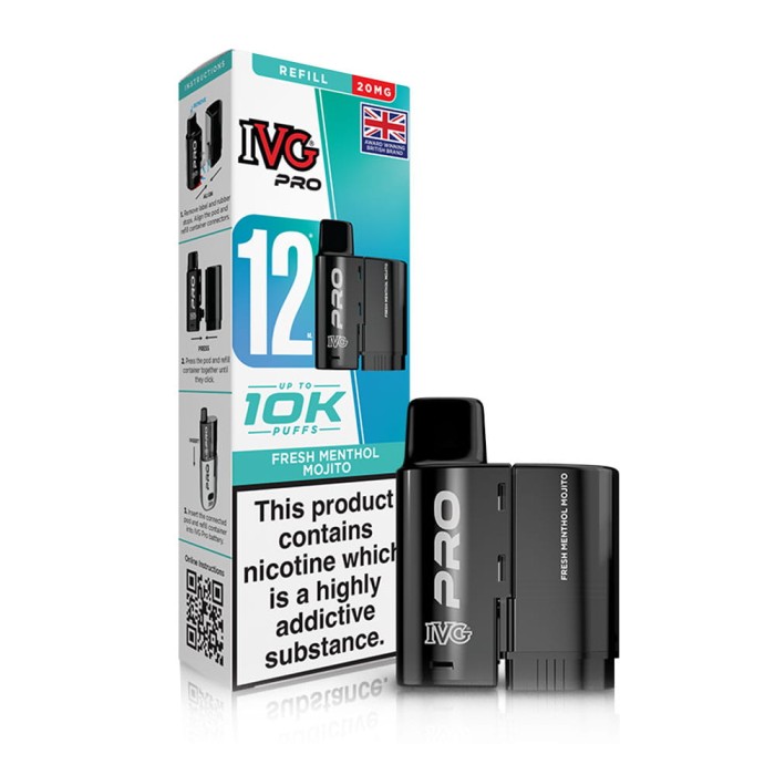 IVG PRO 10K KIT FRESH MENTHOL MOJITO