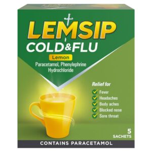 LEMSIP MAX COLD & FLU LEMON 5S