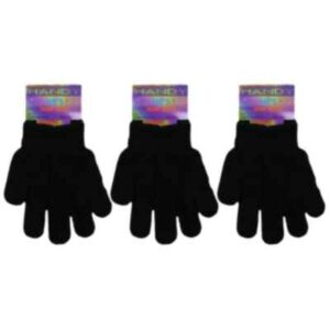 KIDS HANDY MAGIC GLOVES BLACK 12PK GLM-100