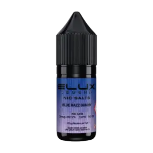 ELUX NIC SALTS 10MG BLUE RAZZ GUMMY