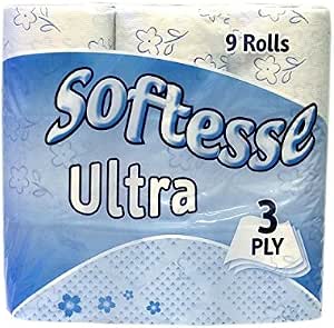 Softesse Toilet Rolls 9Pk 3Ply White 1X9
