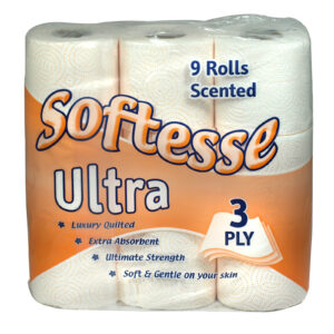 Softesse Toilet Rolls 9Pk 3Ply Peach 9X5ROLLS