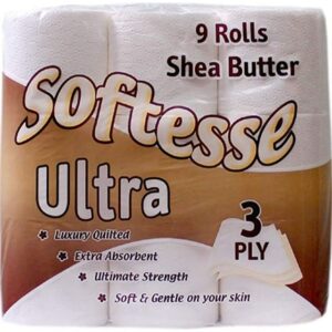 Softesse Toilet Rolls 9Pk 3Ply Shea Butter 1X9